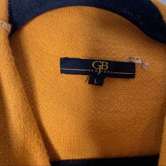 GJB New York Wool Blend Color Block Long Sweater L - Picture 4 of 4